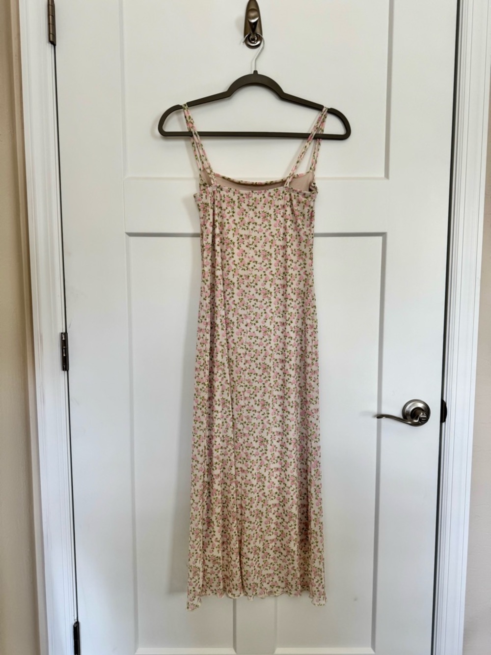 NWT See You Monday Pink Floral Spaghetti Strap Maxi Dress Size M - Picture 2 of 15